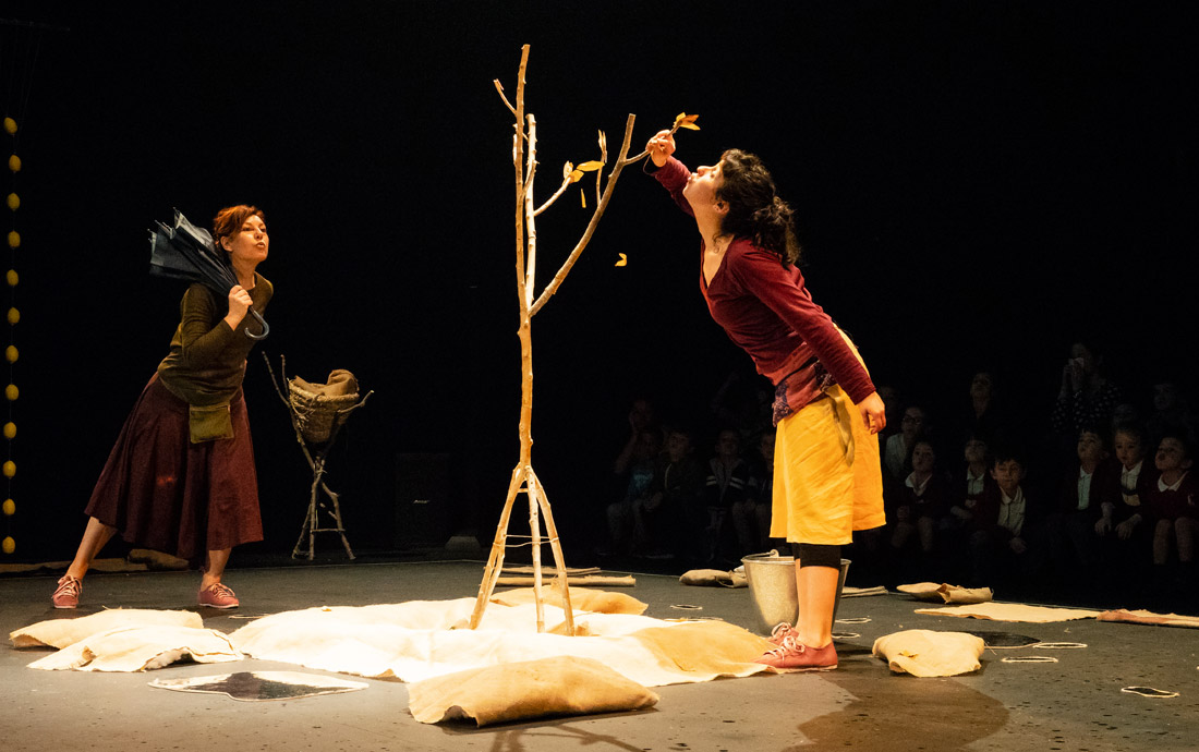 Sara y Bárbara, las habitantes de un peculiar jardín, nos invitan a pasar con ellas un año entero. Pero tranquilos, porque en su jardín el tiempo pasa volando... y en pocos minutos veremos pasar los días, las semanas, los meses… las estaciones de un año entero.